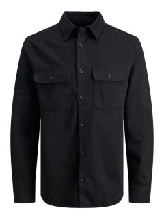 Jack & Jones - Darren Flannel Overshirt Sort (1)