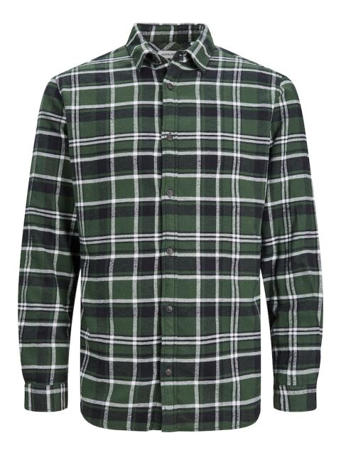 Jack & Jones - Plain Fall Ternet Skjorte Lange Ærmer Mountain View billede 1