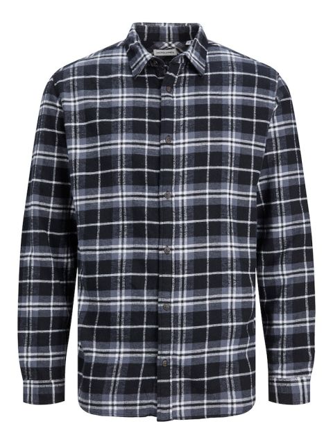 Jack & Jones - Plain Fall Ternet Skjorte Lange Ærmer Ombre Blue billede 1