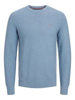 Jack & Jones - Bluroy Strik Pullover Faded Denim (1)