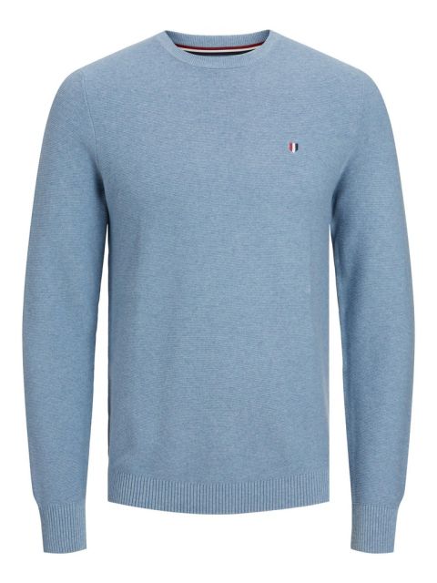 Jack & Jones - Bluroy Strik Pullover Faded Denim billede 1