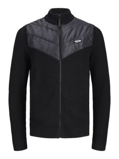 Jack & Jones - Black Hybrid Cardigan (1)