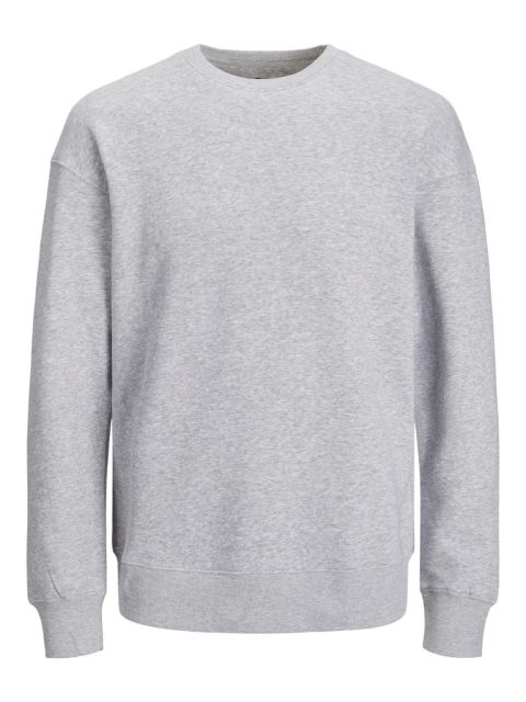 Jack & Jones - Bradley Crew Neck Sweatshirt Light Grey Melange billede 1