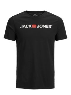 Jack & Jones - Corp logo Print T-Shirt Sort (1)