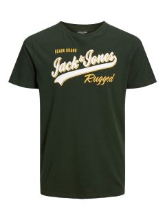 Jack & Jones - Logo Print T-Shirt Rugged Mountain View (1)