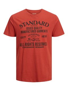 Jack & Jones - Jeans Standard T-Shirt Cinnabar (1)