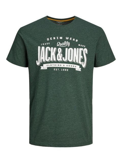 Jack & Jones - Logo Melange T-Shirt Mountain View billede 1