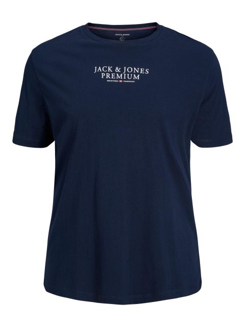 Jack & Jones - Archie Premium T-Shirt Navy billede 1