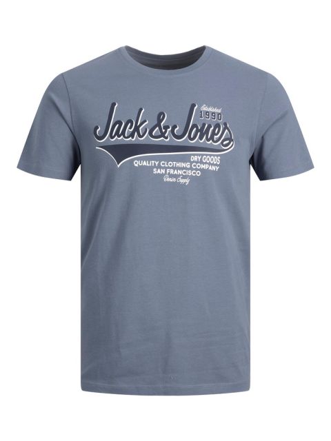 Jack & Jones - Logo San Francisco T-Shirt Flint Stone billede 1