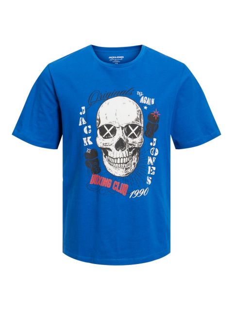 Jack & Jones  - Roxbury Skull T-Shirt Blå billede 1