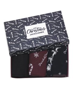 Jack & Jones - Snowflake Strømper 3 Pak Gaveæske (1)