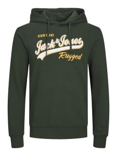 Jack & Jones - Logo Print Hættetrøje Rugged - Mountain View (1)