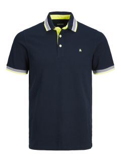 Jack & Jones - Paulos Polo - Dark Navy/Neon (1)