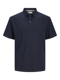 Jack & Jones - Soft Linen Blend Polo - Night Sky (1)