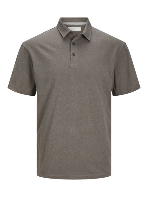 Jack & Jones - Soft Linen Blend Polo - Falcon billede 1