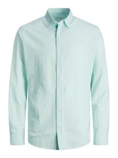 Jack & Jones - Linen Blend Skjorte L/S - Soothing Sea (1)