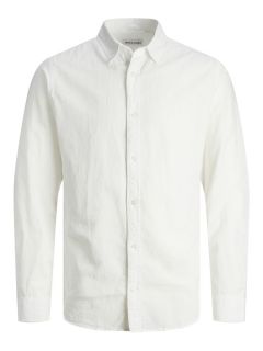 Jack & Jones - Linen Blend Skjorte L/S - Hvid (1)