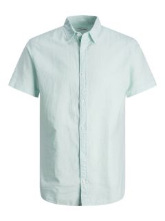 Jack & Jones - Linen Blend Skjorte S/S - Soothing Sea (1)