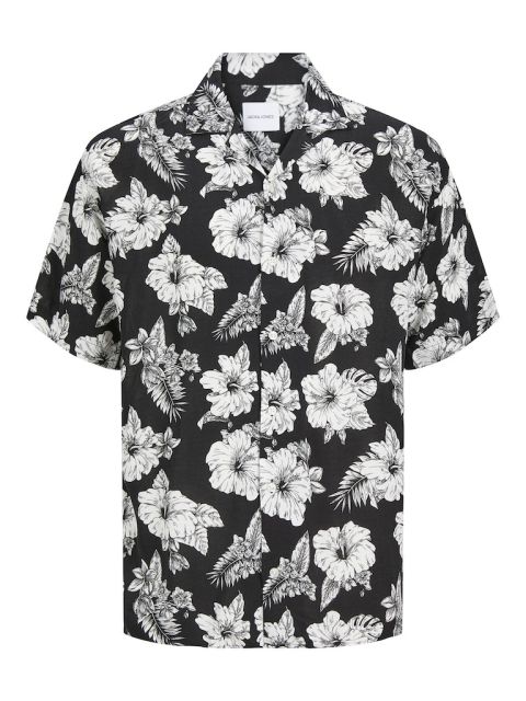 Jack & Jones - Guru Monochrome A.O.P. Skjorte - Sort billede 1