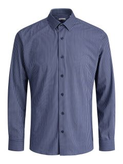 Jack & Jones  - Active Stretch L/S Skjorte - Stribet (1)