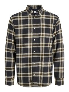 Jack & Jones - Classic Flannel Skjorte - Sort (1)