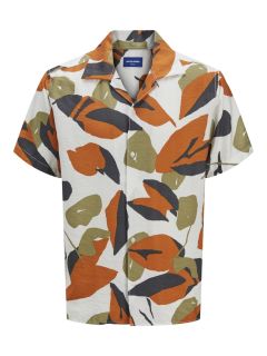 Jack & Jones - Marshall AOP Orange Skjorte (1)
