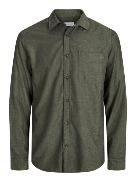 Jack & Jones - Klassisk Melange Skjorte - Grøn billede 1