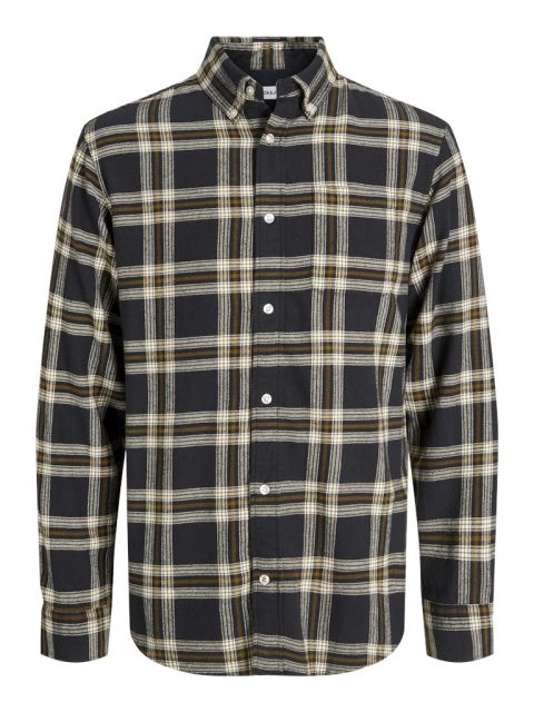 Jack & Jones - Classic Flannel Skjorte - Sort billede 1