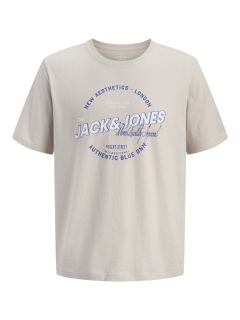 Jack & Jones - Logo Print T-Shirt - Moonbeam (1)
