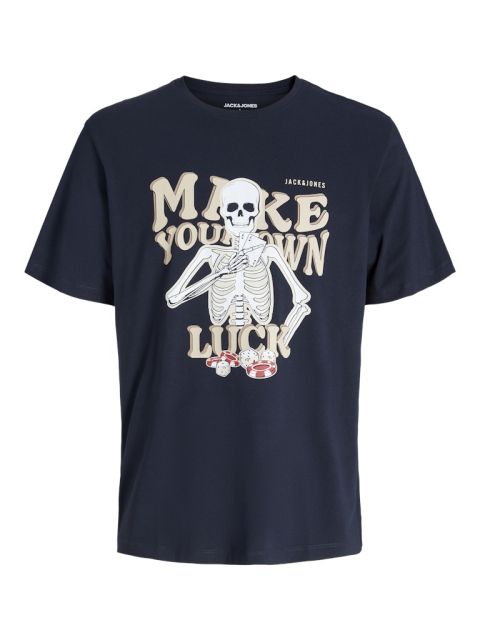 Jack & Jones - Make Your Own Luck Skull T-Shirt billede 1