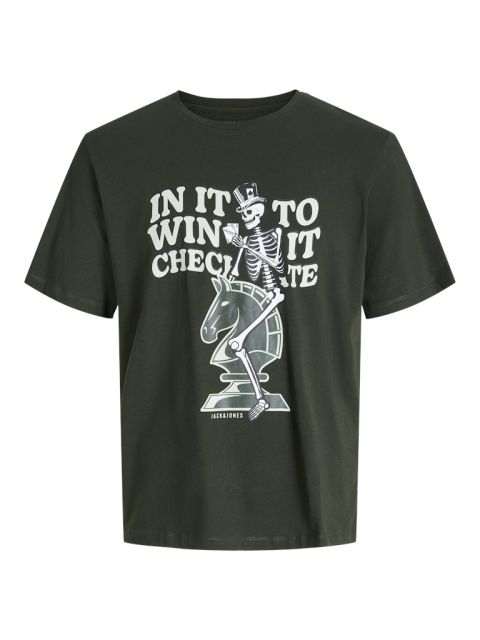 Jack & Jones - Checkmate Skull T-Shirt billede 1