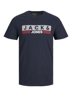 Jack & Jones - Corp Logo T-Shirt - Navy (1)