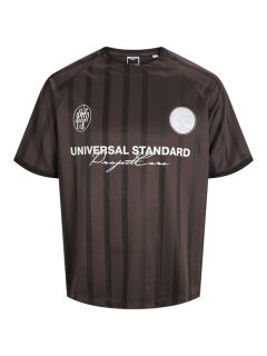 Jack & Jones - Retro Football T-Shirt - Seal Brown (1)