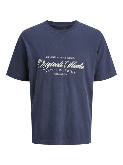 Jack & Jones - Wood Wash T-Shirt - Ocean Cavern billede 1