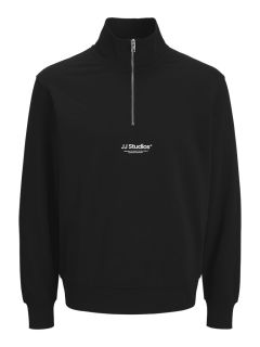 Jack & Jones - Soho Quater Zip Hættetrøje - Sort (1)