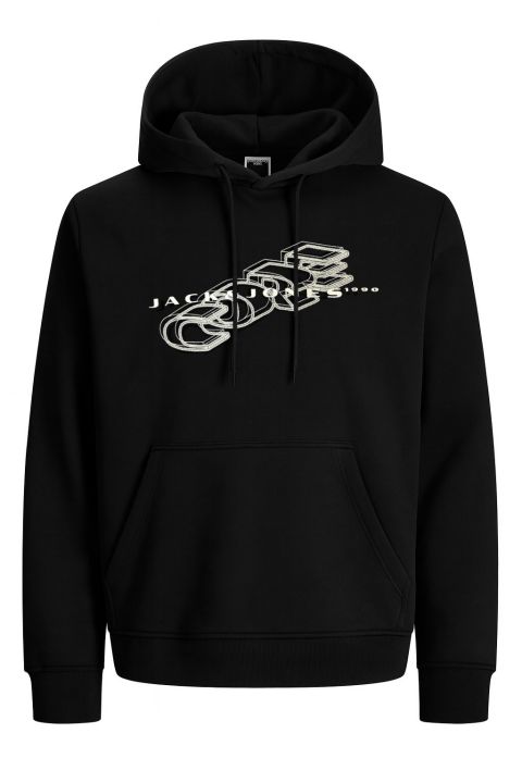 Jack & Jones - Fusion Hættetrøje Sort billede 1