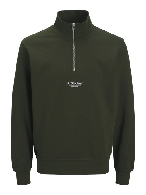Jack & Jones - Soho Quater Zip Hættetrøje - Duffel back billede 1