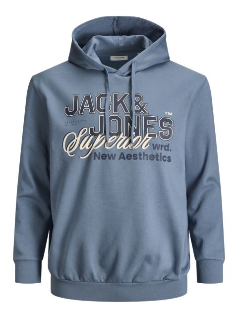 Jack & Jones - Logo Hættetrøje - Blue Mirage billede 1