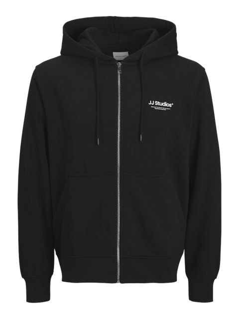 Jack & Jones - Soho Sweat Zip Hættetrøje - Sort billede 1