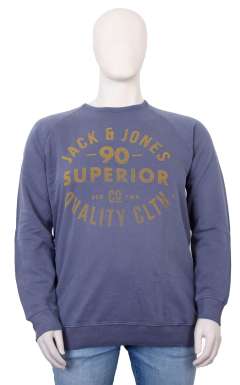 Jack & Jones - Jeans Washed Blå Sweatshirt (1)