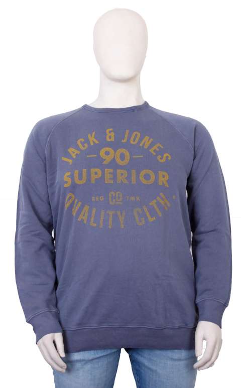 Jack & Jones - Jeans Washed Blå Sweatshirt billede 1