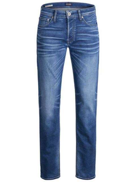 Jack & Jones - Tim Original Indigo Knit Jeans billede 1