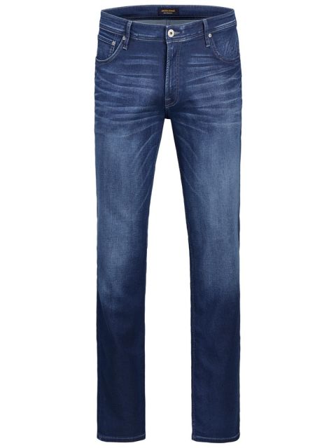 Jack & Jones - Tim Original Indigo Knit Jeans billede 1