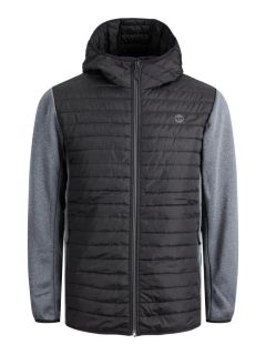 Jack & Jones - Multi Quilted Jakke 22 Sort/Grå (1)