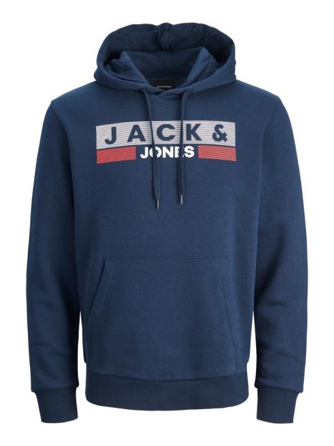 Jack & Jones - Corp Logo 2 Hættetrøje Navy billede 1