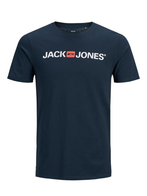 Jack & Jones - Corp logo Print T-Shirt Navy billede 1