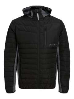 Jack & Jones - Berg Hybrid Jakke Sort/Navy (1)