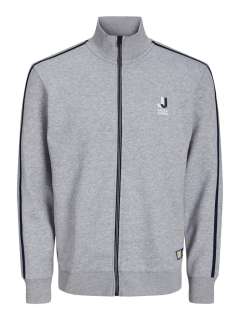 Jack & Jones - Logan Block High Neck Zip Lys Grå (1)