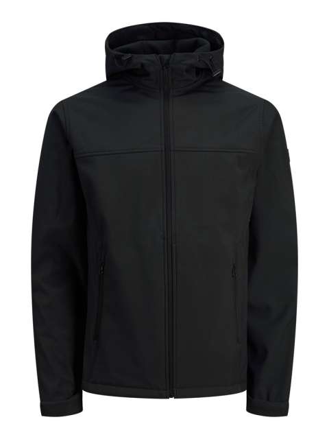 Jack & Jones - Marvin Hood Softshell Sort billede 1