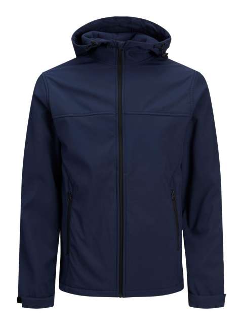 Jack & Jones - Marvin Hood Softshell Navy billede 1